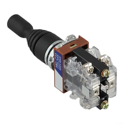 Commutateur momentané 2NO HKLC22 bouton de commande industrielle 22mm - 8