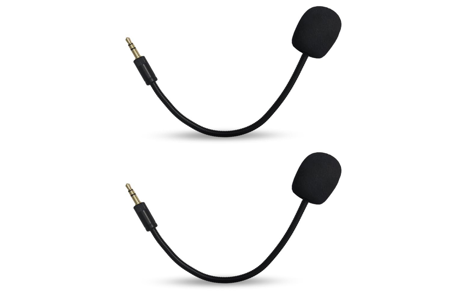 2 Pack Replacement Game Mic for Razer Barracuda X Headset on PS4 PS5 Xbox One PC, 3.5mm Detachable Boom Microphone