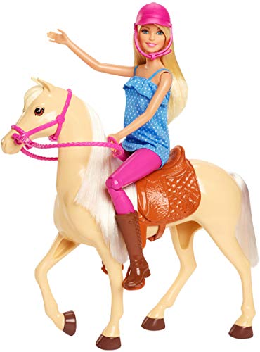 Barbie Muñeca con caballo de juguete +3 años (Mattel FXH13)