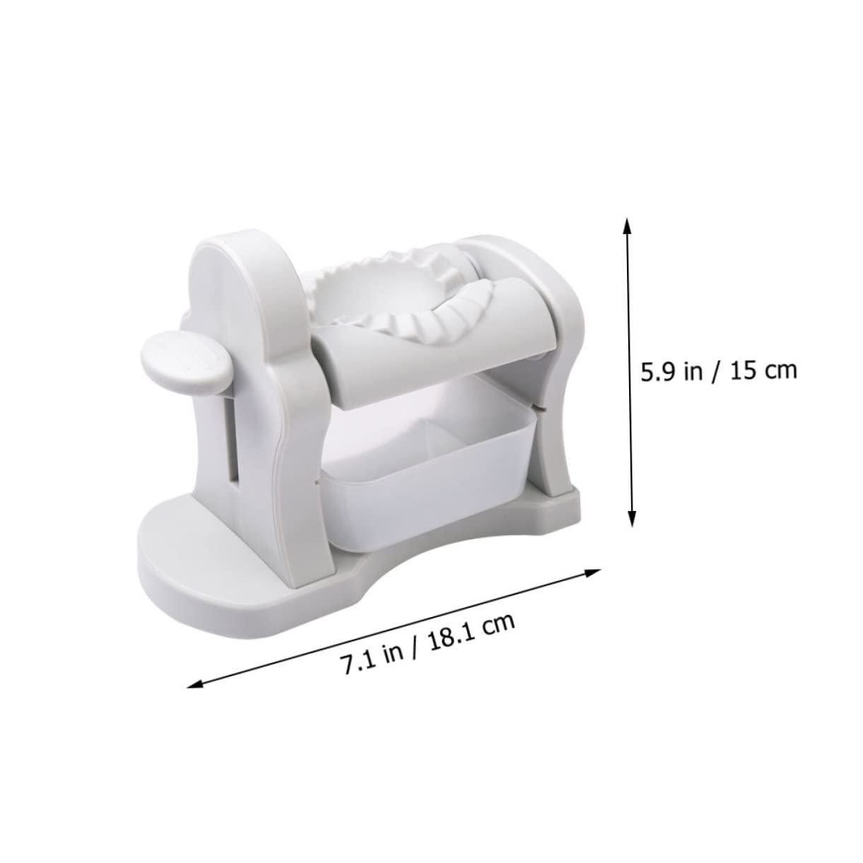 Garneck Manual Dumpling Presser for Quick Easy Dumpling Skin Making for Household Commercial Use