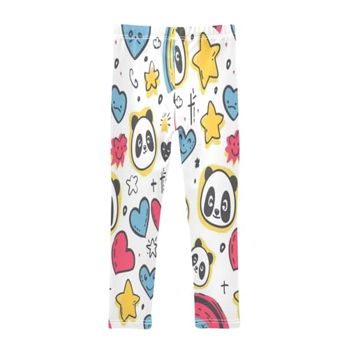 Bolaz Toddler Girls Leggings Printed Yoga Pants Leggings Star Panda for Kids2