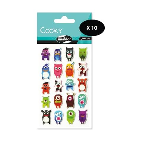 Maildor Gommettes 3D Monstres Cover