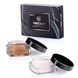 Concealer Set for Tattoo Cover Up Makeup Waterproof, Professional Concealer Cream Kit to Covers Vitiligo, Birthmarks, Scar, Tattoos and other Skin Dark Spots