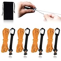 GAHGA 蓄光 テントロープブラック カラビナ付きガイロープ GAHGA 蓄光 テントロープブラック カラビナ付きガイロープ 期間限定