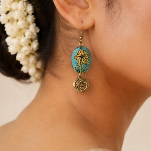 Image of Boho Ethnic Earrings Collection for Women - Colorful Tassel, Hoop, Stud, Drop, Chandelier & Huggie Styles Inspired by Festival Fashion