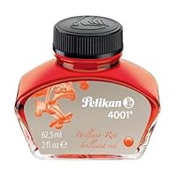 Pelikan Tintenglas Tinte 4001 Brilliant-Rot 62,5 ml, 1 Glas