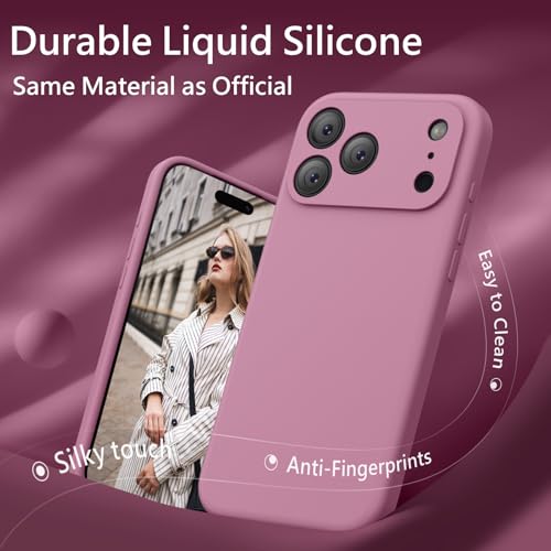Image of FireNova Magnetic for iPhone 17 Pro Case, Compatible with MagSafe, [Integrated Silicone Camera Control Button] [Camera Protection] Anti-Scratch Microfiber Lining Phone Case, 6.3 inch, Lilac Purple