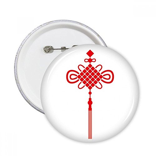 Chine rouge noeud de sécurité pins pour masquer un accroc de vêtement 5pcs