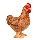 Realistic Chicken Toy -13”,Lifelike Hen Stuffed Animals, Soft Chicken Stuffed Toys, Plush Chicken,Chicken Toys for Kids,Baby Gift, Cry Babies,Garden Dec,Hen Pillow for Kids