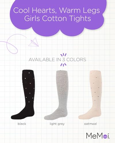 MeMoi Cool Hearts, Warm Legs Girls Cotton Blend Tights2
