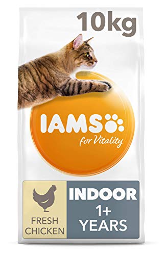 IAMS for Vitality Kattenvoer voor volwassenen, droog voor huiskatten met verse kip, 10 kg