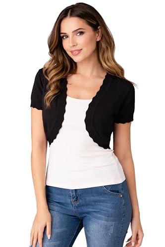 Image of Sofishie Trendy Short Sleeve Shrug Open Cardigan