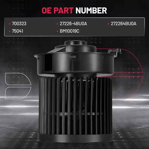 Image of BDFHYK AC Heater Blower Motor Fan 700323 Compatible with Nissan 2014-2022 Rogue, 2017-2022 Rogue Sport with Fan Cage,HVAC Blower Motor Assembly Replacement for 27226-4BU0A 272264BU0A 75041 BM10019C