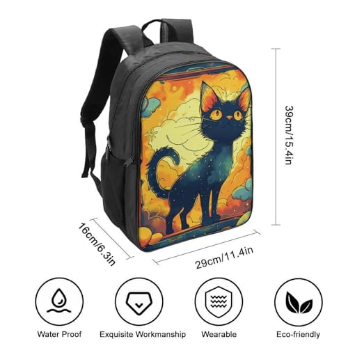 Mochilas infantiles impermeables Flame Cat con bolsos de gran capacidad 2