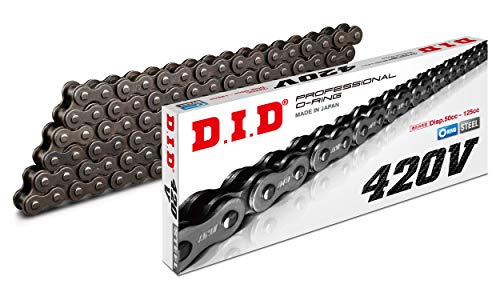 Cadena Did 420 V con 130 eslabones negros