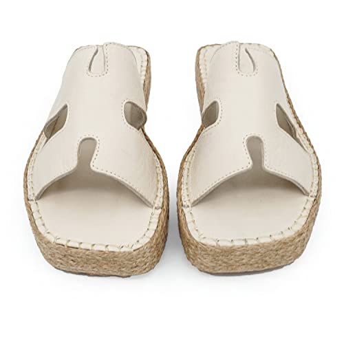 Sandale compensée Bonateks finis les maux de pieds en talon beige 38