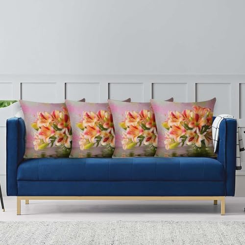 Housse de coussin Alstroemeria lavable pour protéger votre canapé - 5