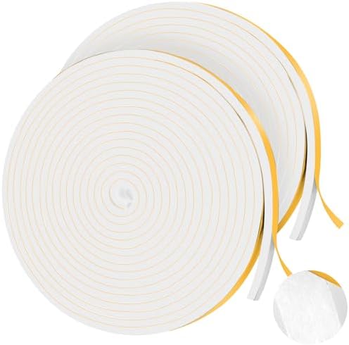 66Ft Foam Tapes Self Adhesive Foam Seal Strips 1/2In x 1/8In x 33...