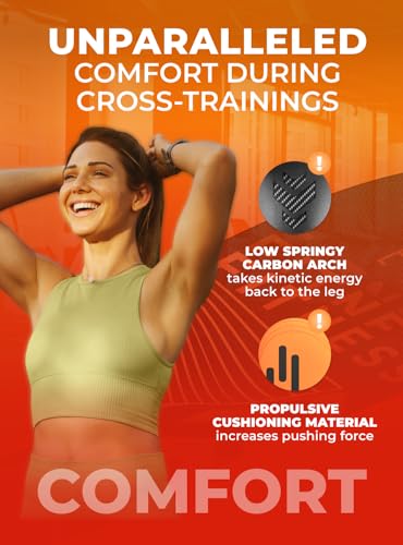 Image of Running & Sport Insoles for Men & Women - Athletic Sneaker Inserts | Shock Absorption, Energy Return, Cushioned, Basketball, Walking, Hiking, Tennis, Cleats, Gym Training, Arch Support