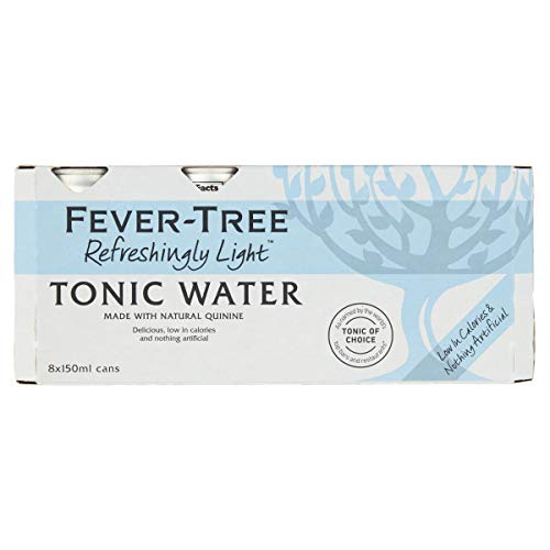 Fever Tree Naturally Light Tonic Water, 8 x 150ml.
