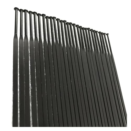 QUYNAGER 12pcs/lot Spokes Straight Pull Stainless Steel Gauge 14G Black Wheel Road Bike(273mm)
