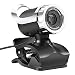 Cimkiz USB Webcam, HD with Built-in MIC PC Camera Plug and Play for Computer Laptop Skype MAC (Black & Silver)