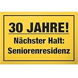 DankeDir! 30 Jahre Seniorenresidenz - Schild 30 x 20 cm - Männer & Frauen Geschenk Geburtstagsgeschenk 30. Geburtstag - Geburtstagsdeko Geburtstagskarte Geschenkidee Partydeko 30er