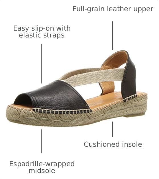 Image of Toni Pons - ETNA - Flat leather sandal with elastics