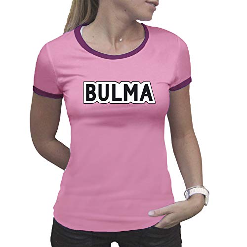 ABYstyle Dragon Ball - Camiseta para mujer, diseño de Bulma, color rosa, rosa, XL