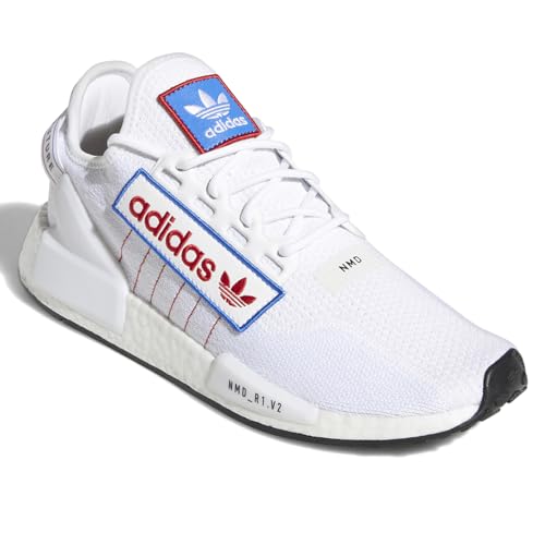 adidas NMD_R1.V2 Mens Shoes Size 9.5, Cloud White/Scarlet/Blue2