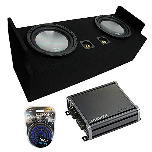 Harmony Audio Compatible with 1982-2004 GMC Sonoma Extended Cab Truck Harmony Audio Bundle A122 Dual 12