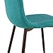 EdgeMod Wadsworth Dining Chair with Walnut Legs (Green/Walnut)