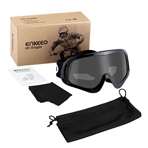 ENKEEO Occhiali da Sci Anti-graffio e Anti-vento