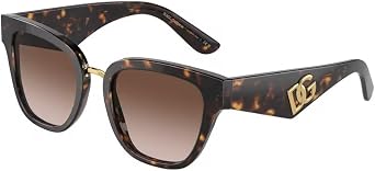 Dolce & Gabbana DG4437 Butterfly Sunglasses Bundle for Women, Havana