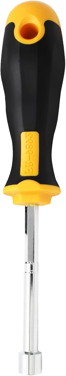 Piutouyar 10mm Socket Wrench Screwdriver, Hex Nut Driver, Steel Cushion Grip Screwdriver for Hand-Making, Repairs