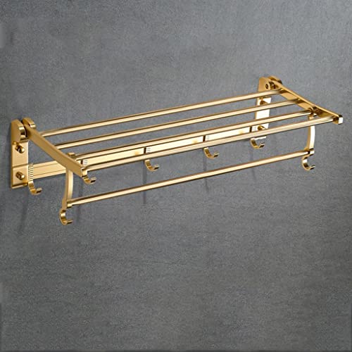 Porte-serviette en aluminium FBSHAD noir mat pour mur de salle de bain