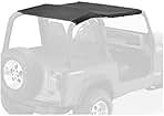5252915 Black Denim Safari-Style Strapless Bikini Top for 1992-1995 Wrangler