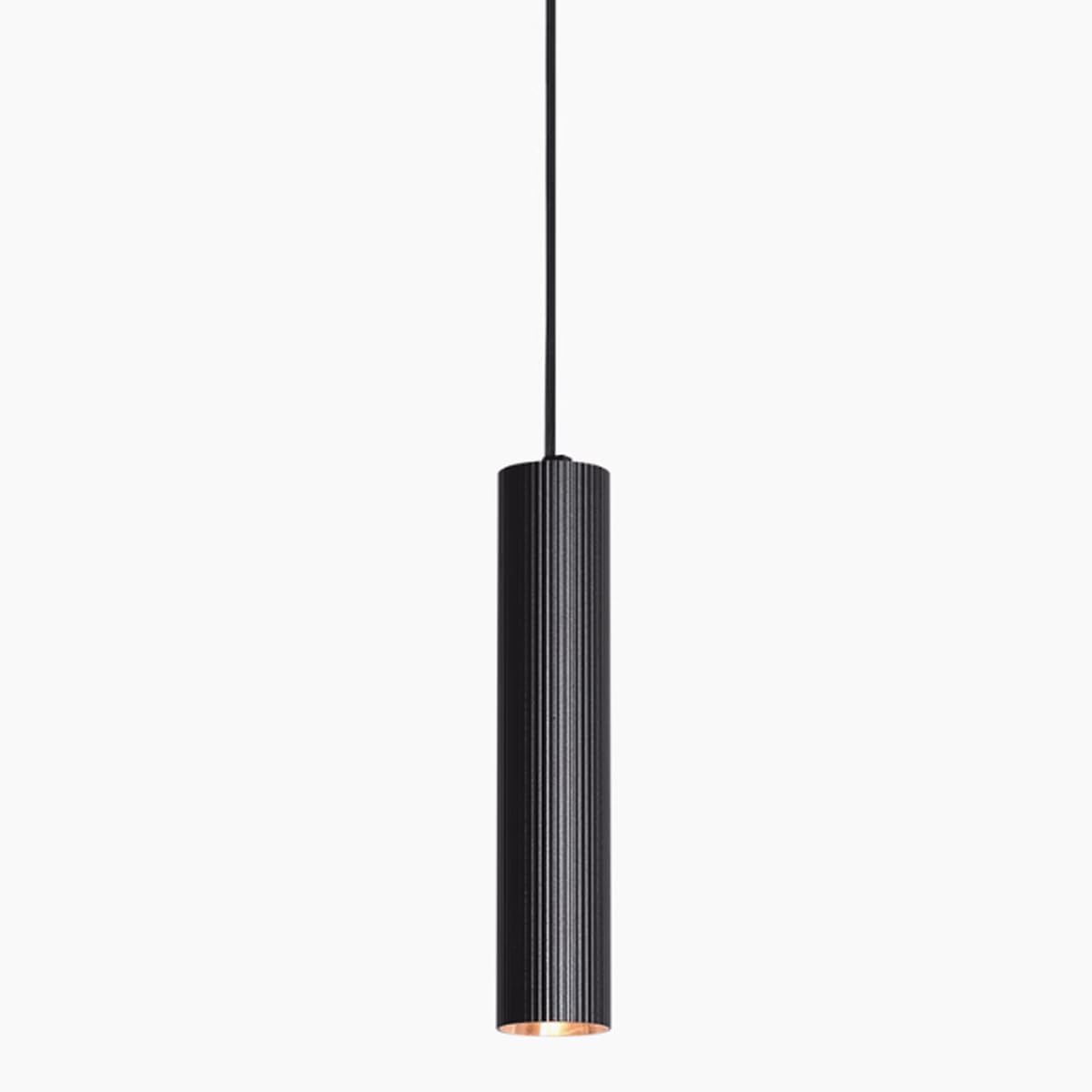 7W LED Pendant Lamp Stripes Cylindrical Ceiling Hanging Light Bar Counter Decoration Pendant Lights Black Long Tube Chandelier Restaurant Spotlight for Living Room Bedroom Hallway
