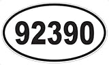 US Decal, Inc. Number 92390 Oval Sticker