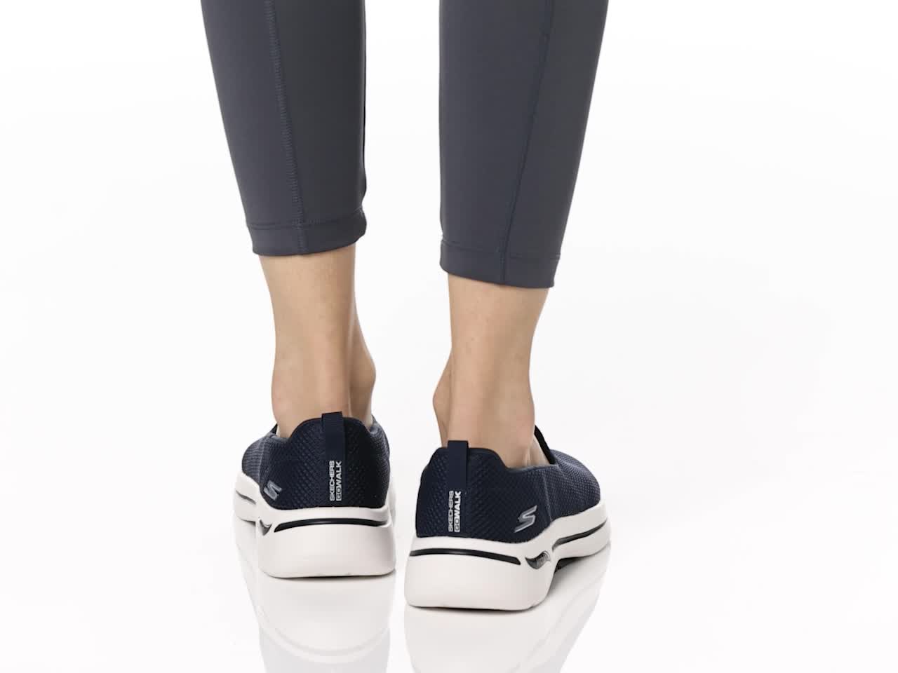 Amazon.com | Skechers Women's Go Walk Arch Fit - Grateful, Navy