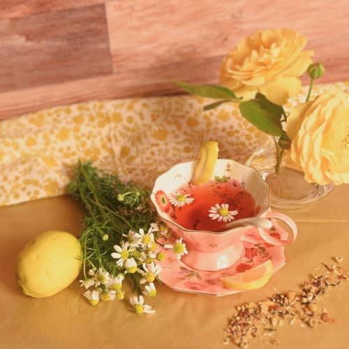 Image of Positively Tea Company, Organic Lemon Chamomile, Herbal Tea, Loose Leaf, USDA Organic, 1 Pound Bag