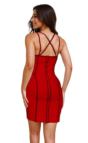 Image of Hybrid & Company Womens Elegance Stretch Chic Bandage Dress