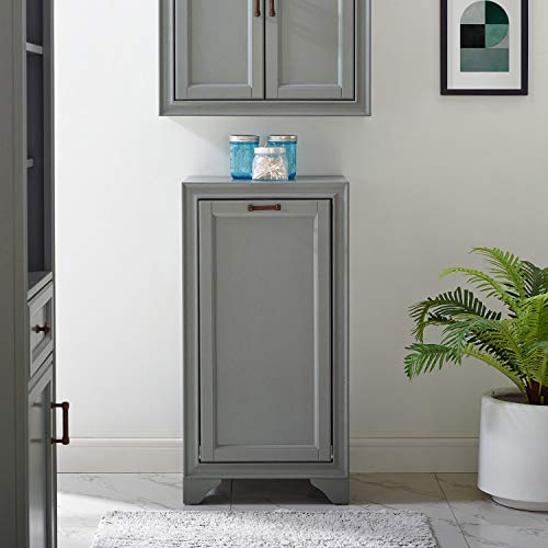 Crosley Furniture Tara Linen Hamper, Vintage Gray #TOP4