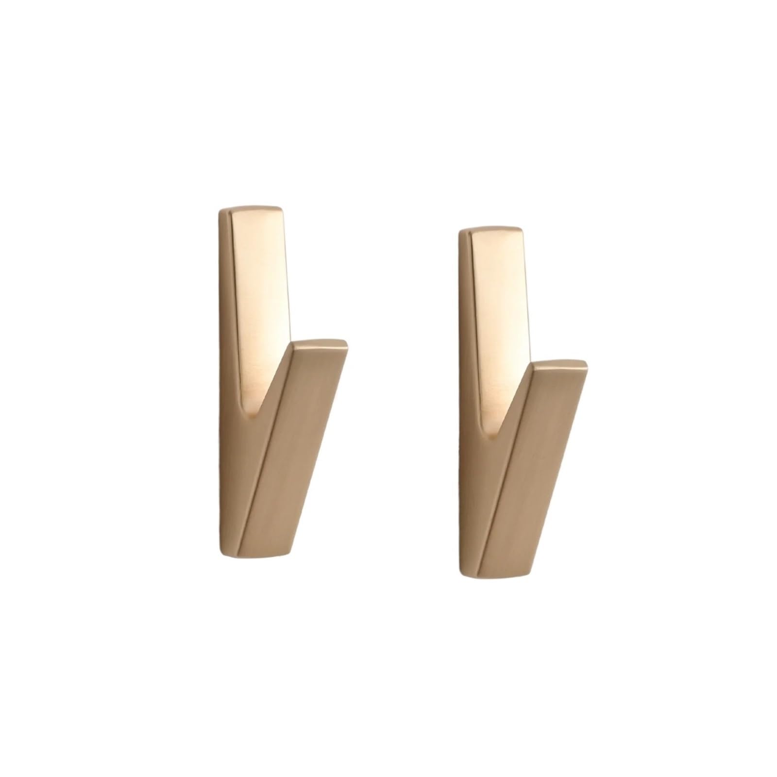 Generisch 5 Stück matte Wandhaken Badezimmerzubehör Kleiderhaken Handtuchhaken Kreativ for Schlüssel Hut Tasche Home Dekorativer Haken(830-GD-5pcs hooks)