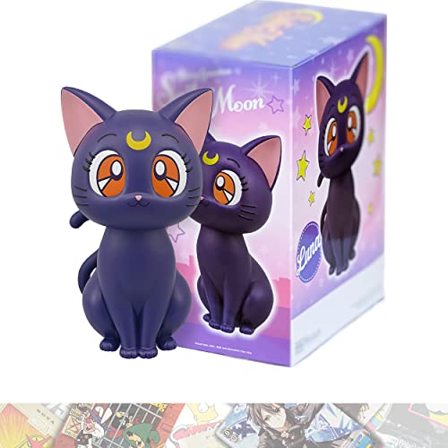 BANDAI SPIRITS Luna: 15 cm Sofvimates - Figura de estatua incluida con 1 tarjeta de intercambio temática compatible con A.C.G. (18619)