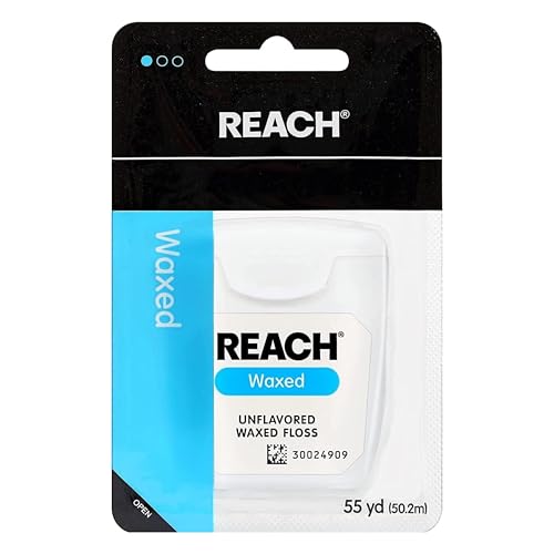 Reach Dental Floss, Waxed, Unflavored 1 ea (Pack of 3)