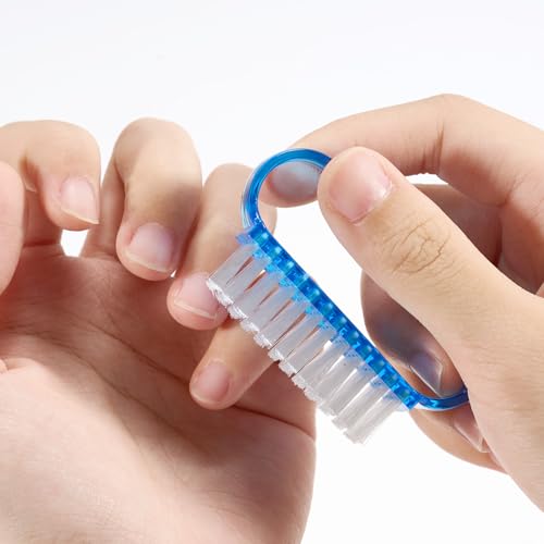 4-teiliges Set Nagelbürsten, Handgriff aus Kunststoff, Nagelreinigungswerkzeug für Nail Art, Handreinigungsbürste, tägliche Reinigungswäsche.