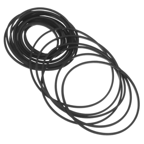 Abaodam 60 Piezas Correa de Transmisión para Grabadora Goma Cuadrada para Reproductores de Casete DVD Portátil Reparación Resistente