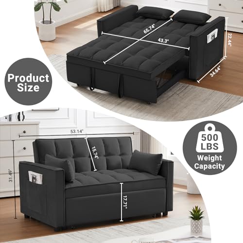 Skepphlay PTK-BK08 3 In 1 Sleeper Sofa Bed, Pull Out Couch thumb #1