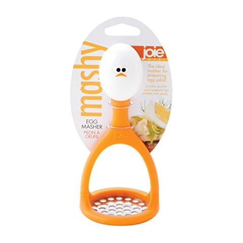 Joie 067742-507921 Stainless Steel Egg Mashy, Plastic, Orange, 6.5" Cover